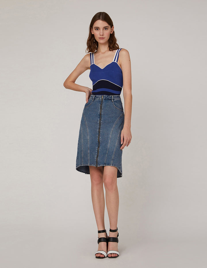 MARYLING metal zipper skirt