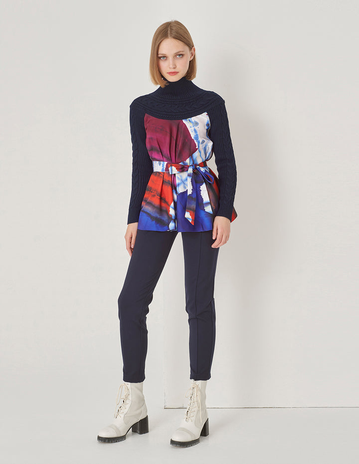 MARYLING A-Hem Printed Top