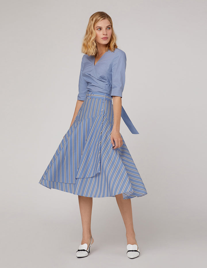 MARYLING Bow back v-neck top