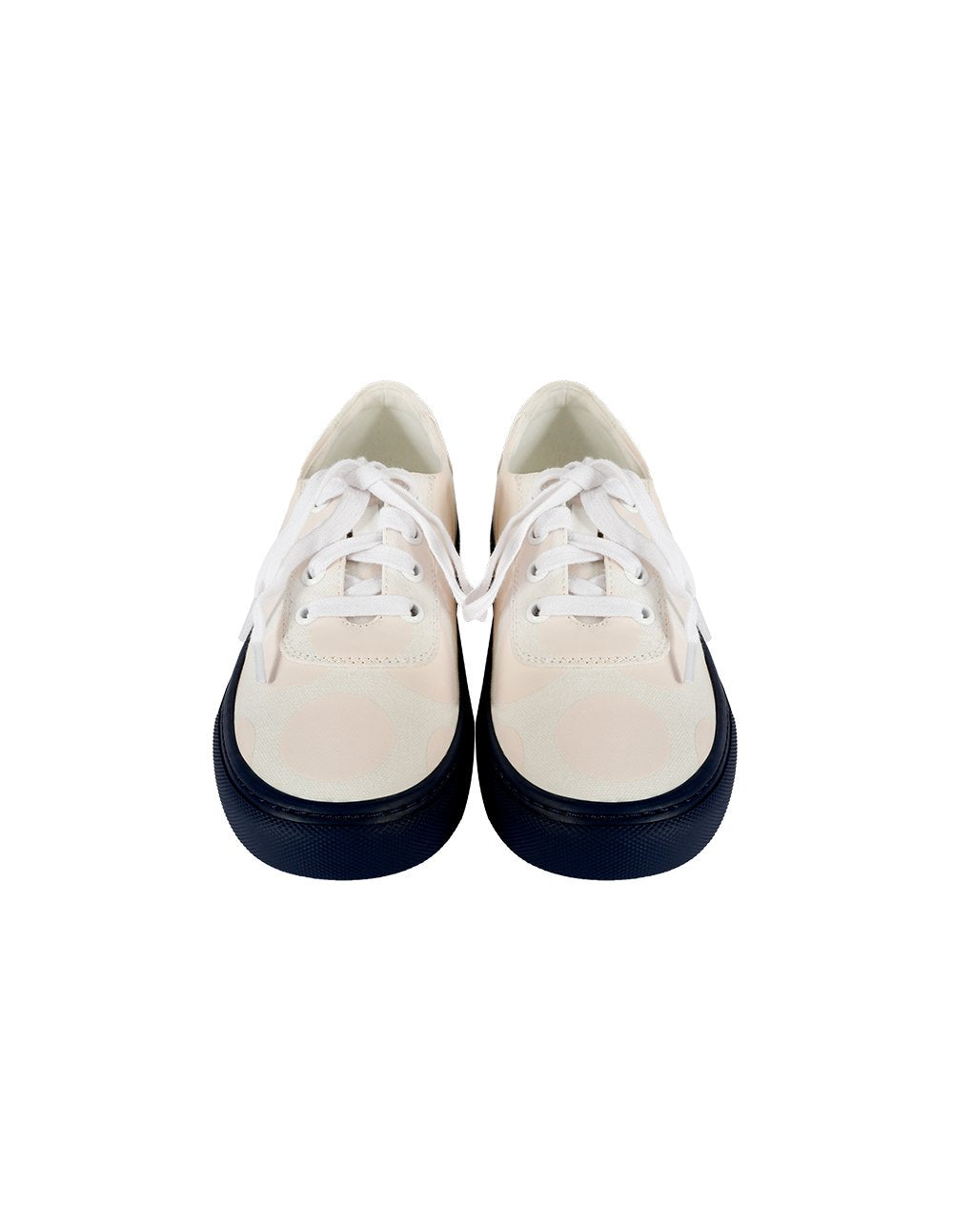 MARYLING Heart Avocado Printed Lace Up Canvas Sneakers