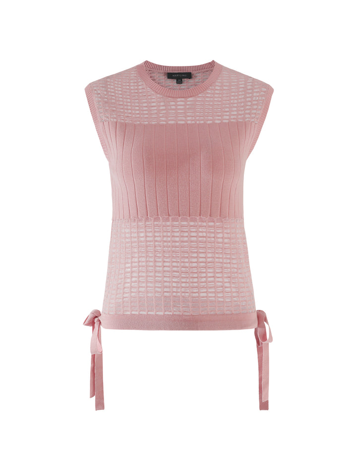 MARYLING Cherry blossom pink knit vest