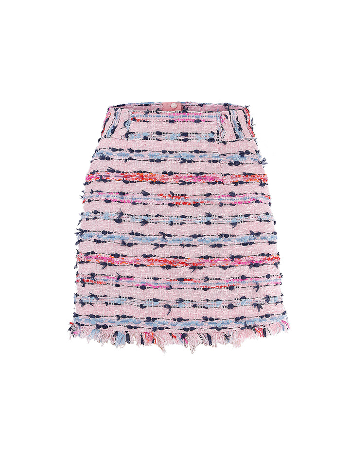 MARYLING Pink Tweed MINI SKIRT