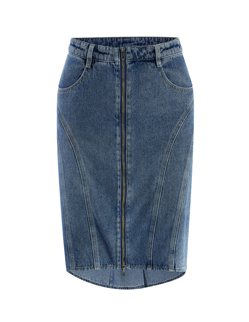 MARYLING metal zipper skirt