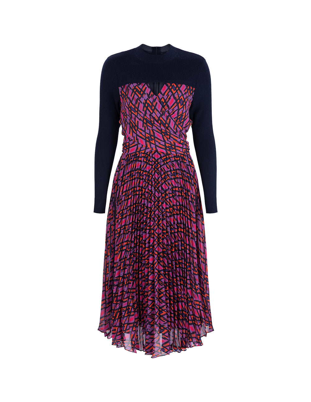 MARYLING Hollow Pleated Skirt Dress