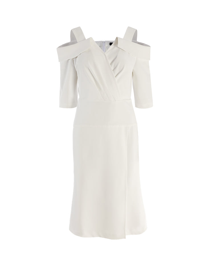 MARYLING Off shoulder fishtail dress