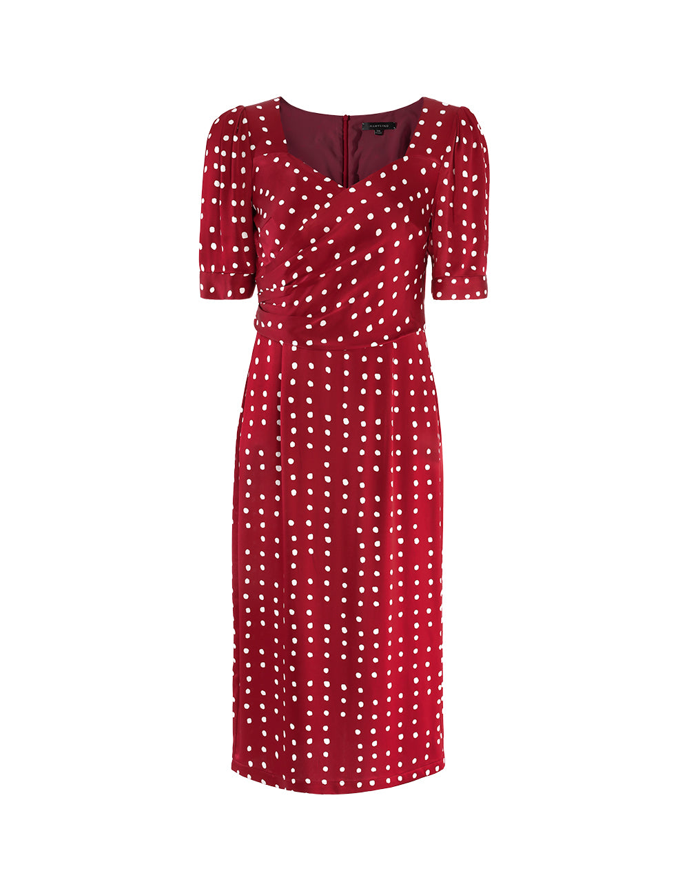 MARYLING V-Neck Polka Dots Print Dress