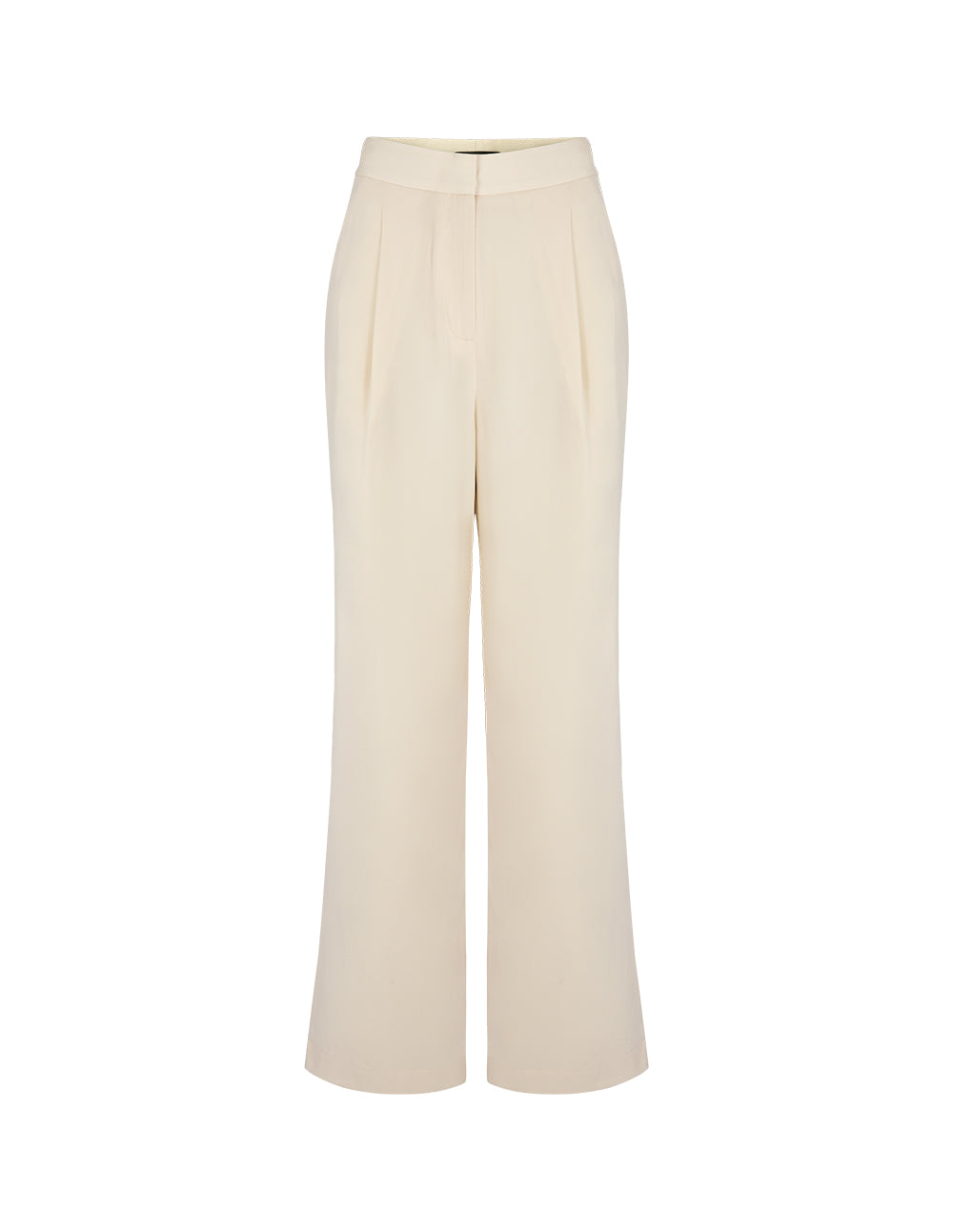 MARYLING Cream Yellow Mid Waist Wide Leg Pants