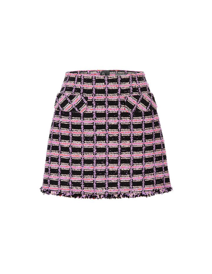 MARYLING Pink Tweed Skirt