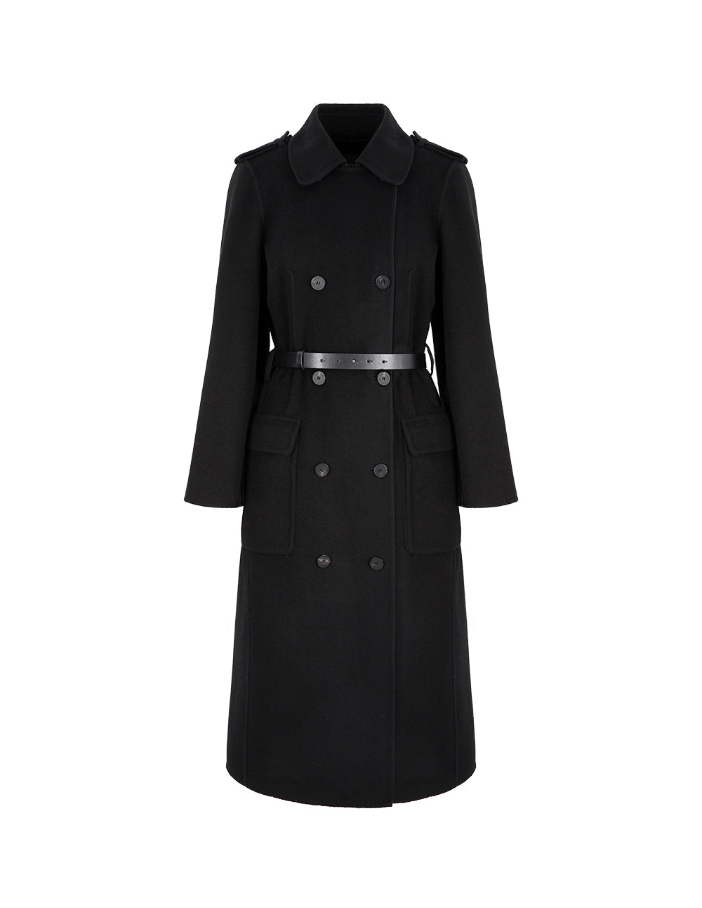 MARYLING Cape Style H-Shaped Double-Sided Woolen Coat