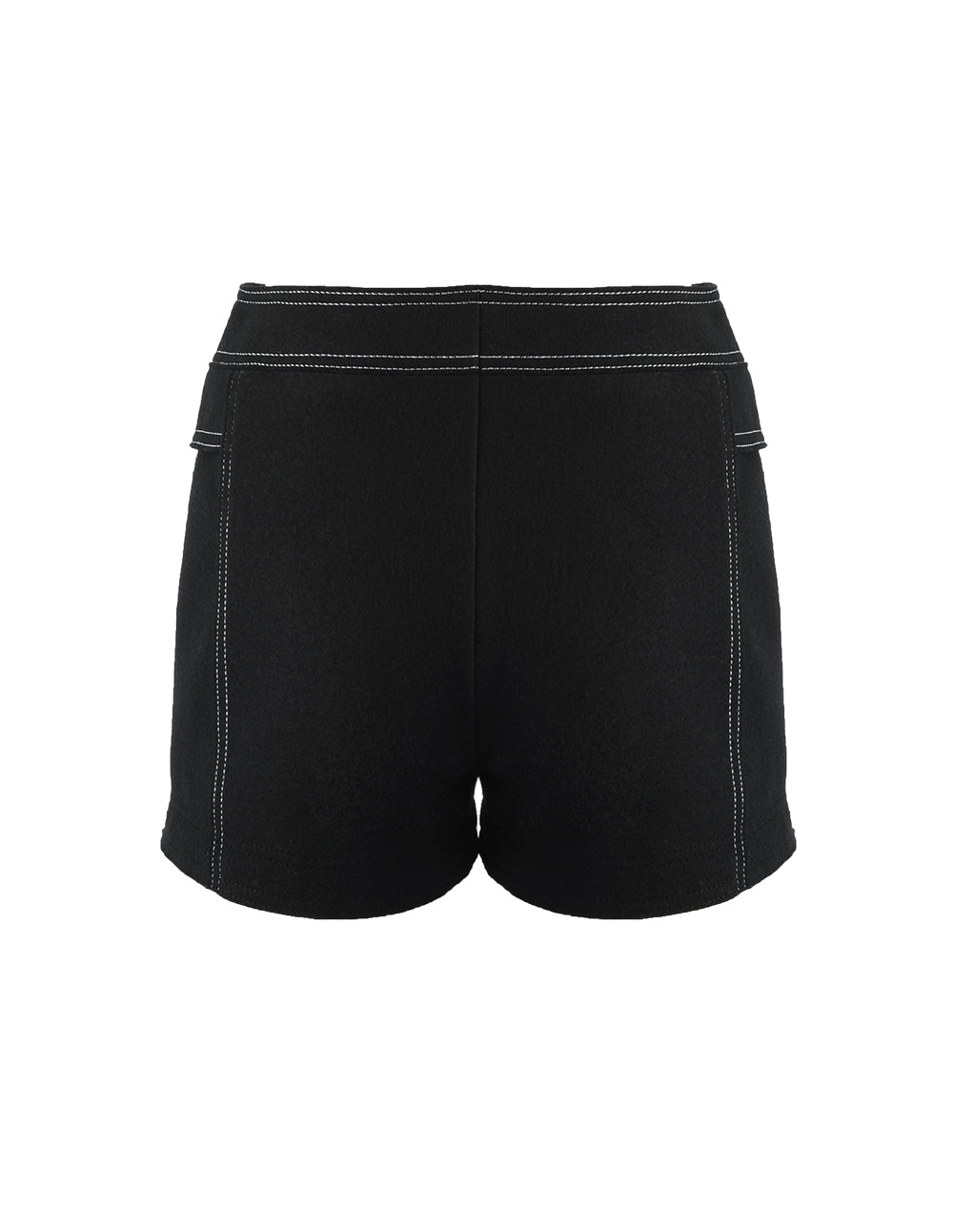 MARYLING Contrast-Stitch Spandex Knitted Shorts
