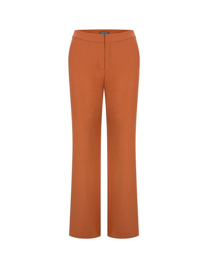 MARYLING Maple Orange Straight Leg Trousers