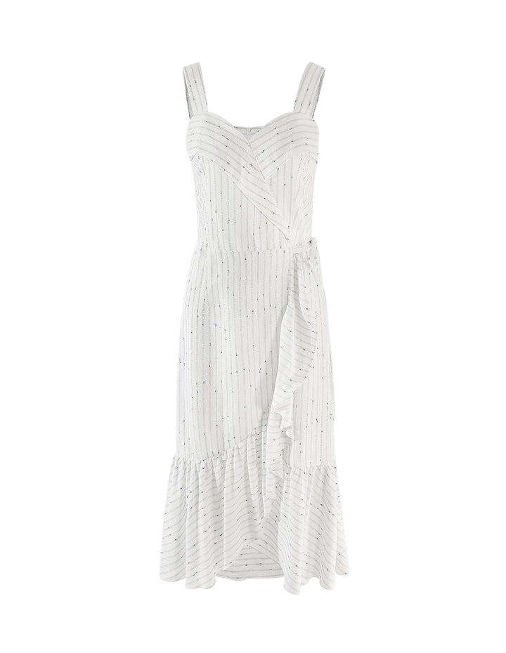 MARYLING Striped dress ruffle dress