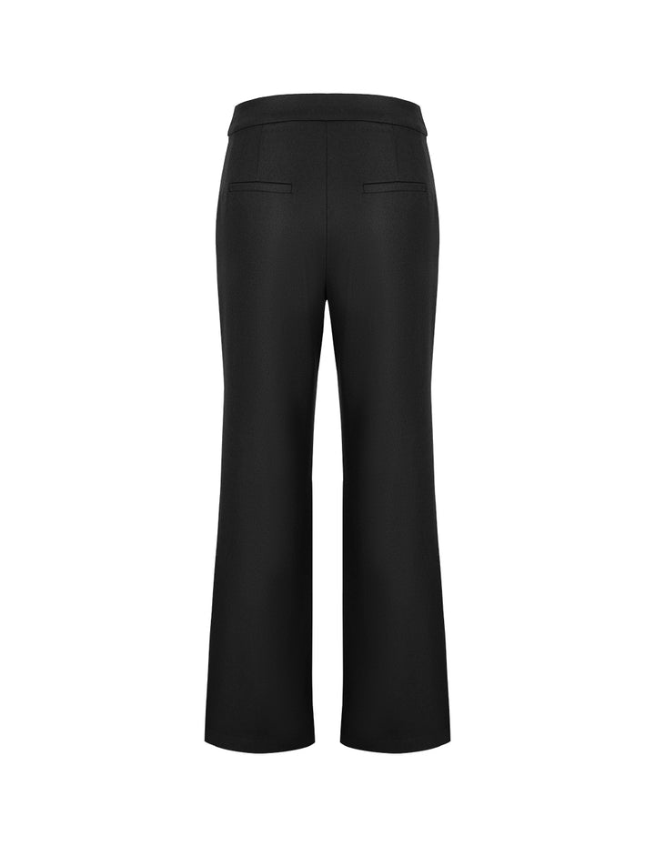 MARYLING Black Straight Fit Suit Pants