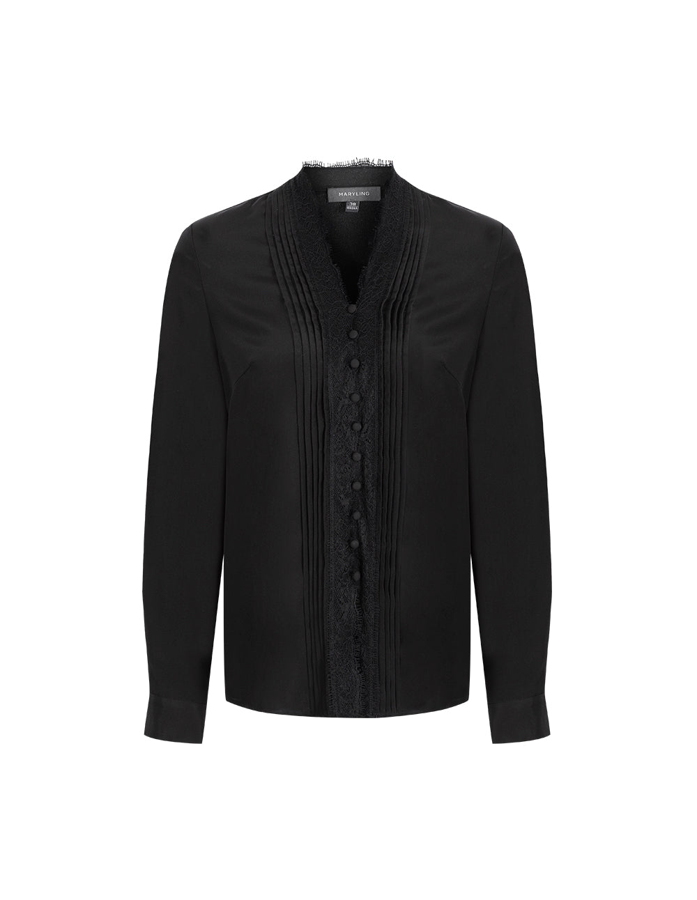MARYLING Black Silk Shirt