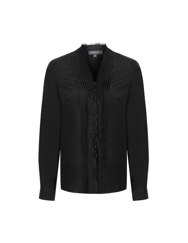 MARYLING Black Silk Shirt