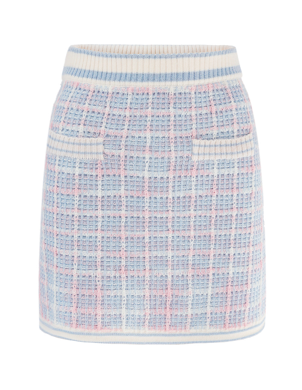 MARYLING Pocket Jacquard MINI Knitted Skirt