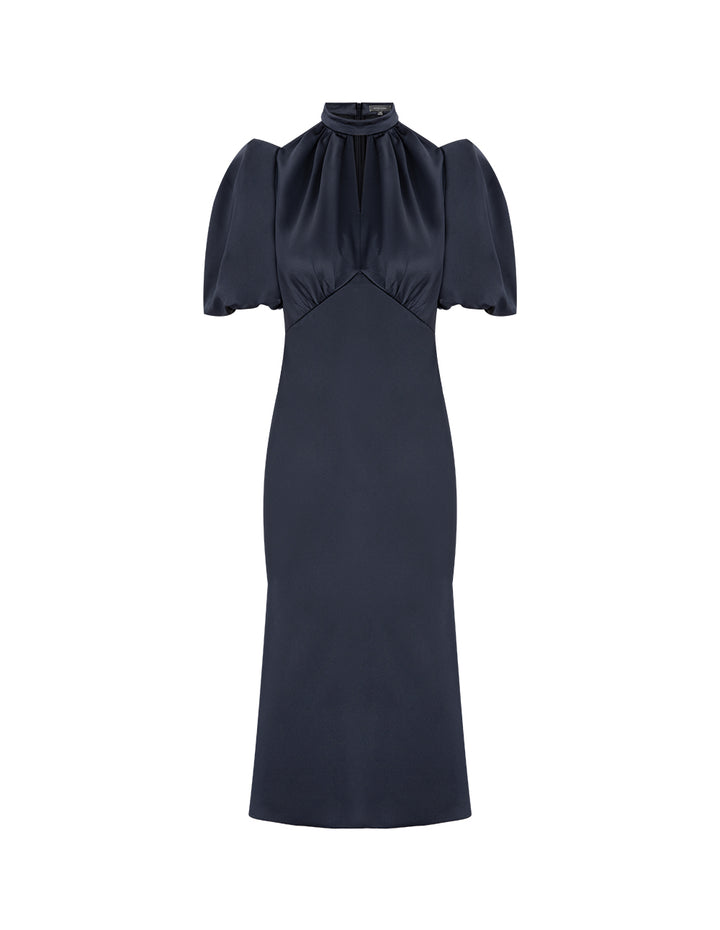 MARYLING Dark Blue Strapless High Waist Mermaid Dress