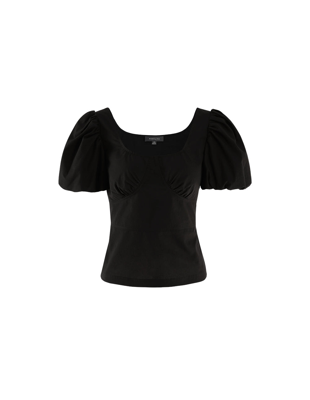 MARYLING V-neck puff sleeves top