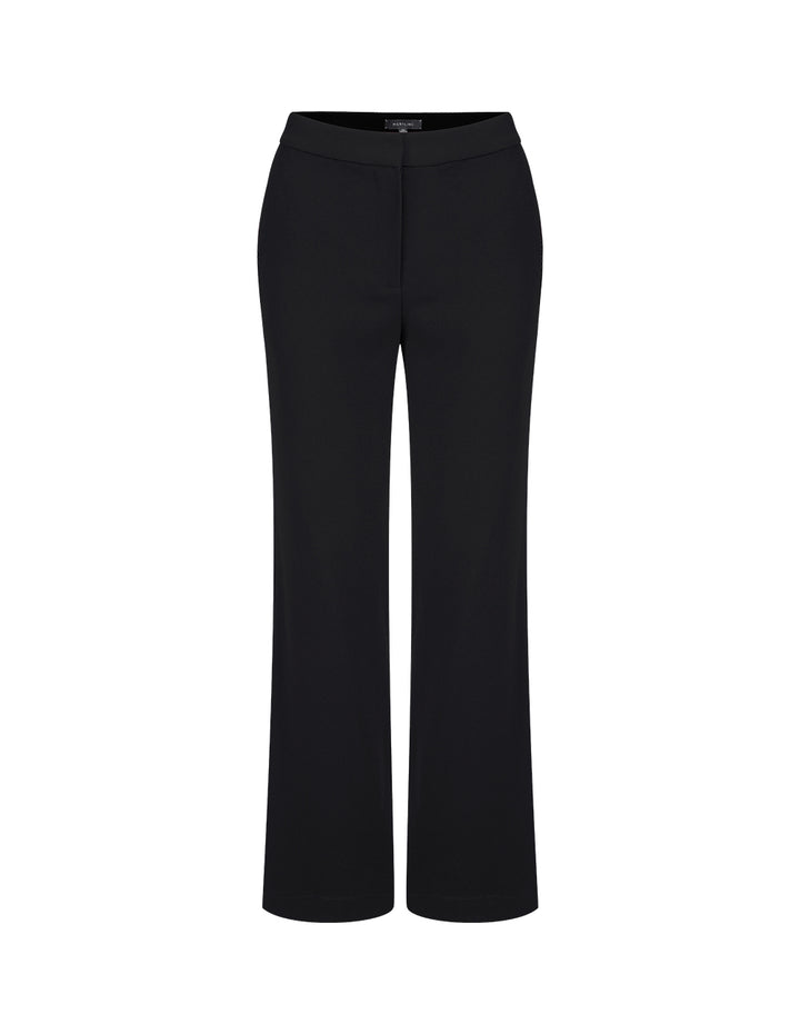 MARYLING Black Classic Straight Trousers