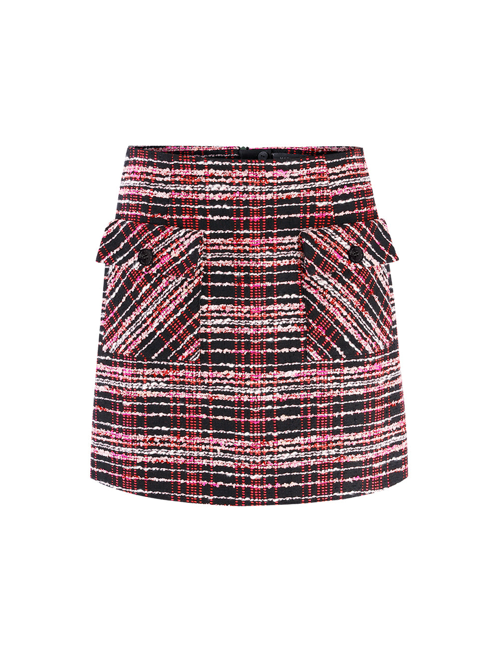 MARYLING black and pink check tweed A skirt