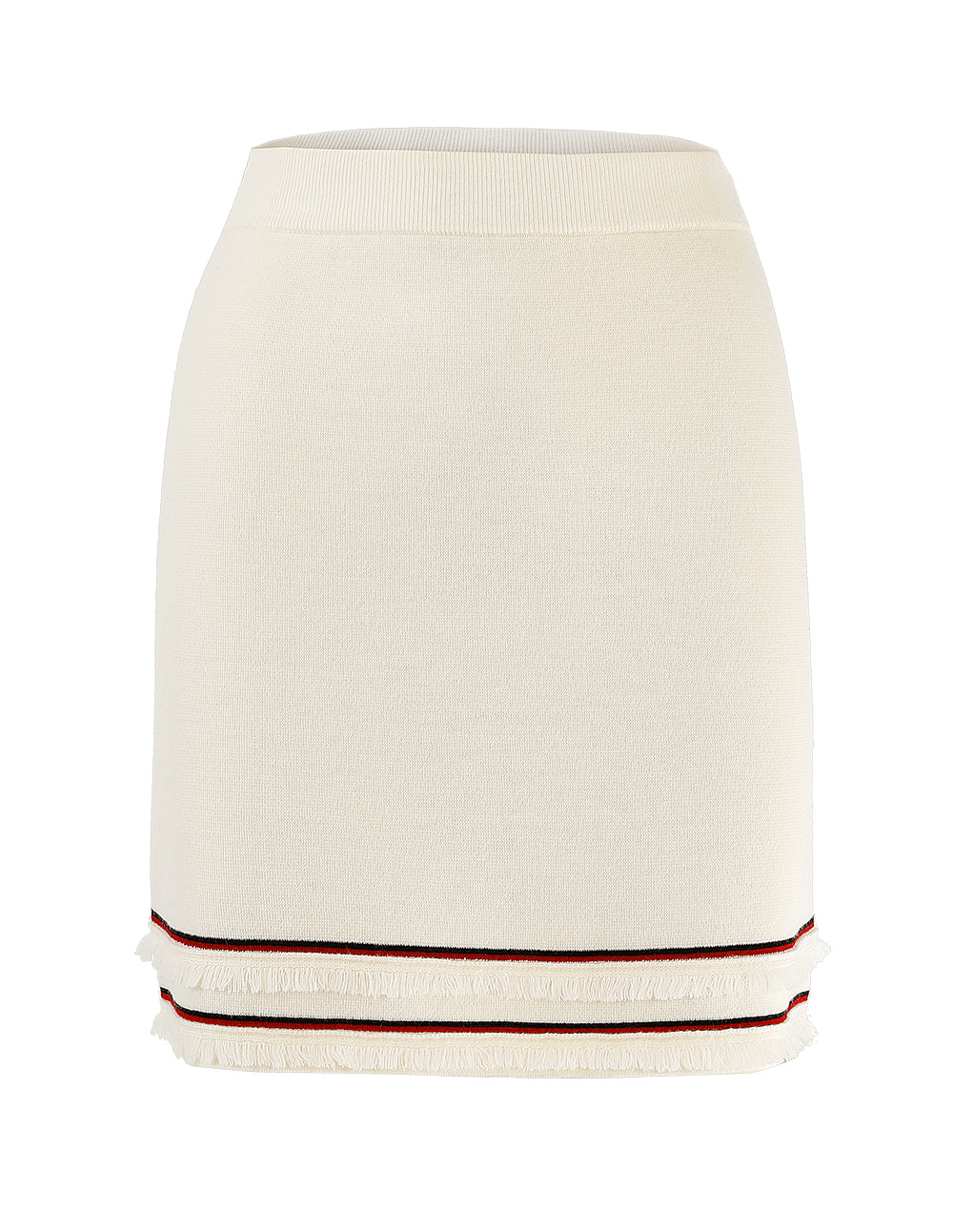 MARYLING Stripe Detail Knitted Mini Skirt