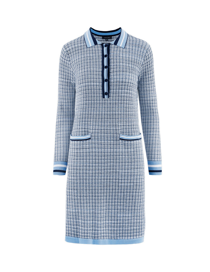 MARYLING Modern Knitted Tweed Dress