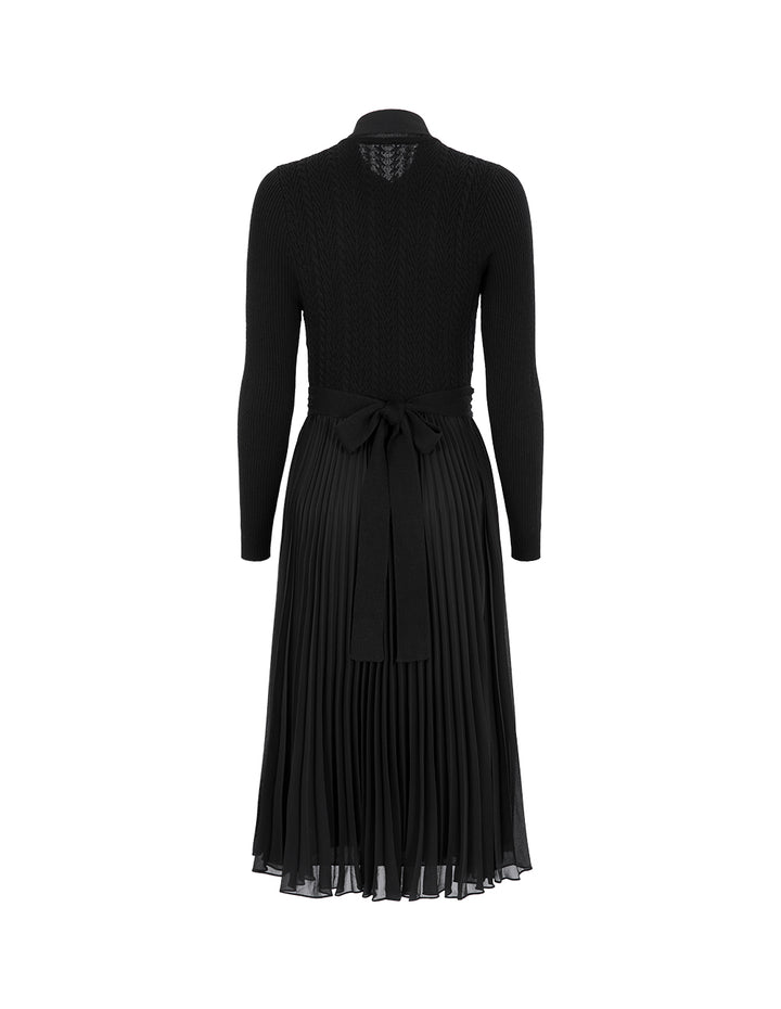 MARYLING Black Shirt Needle Dress