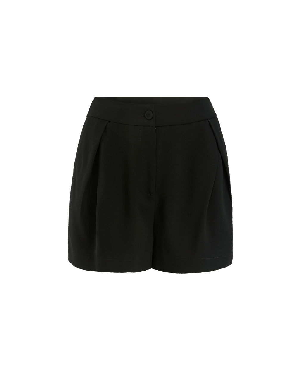 MARYLING Black Triacetate Pleated Shorts