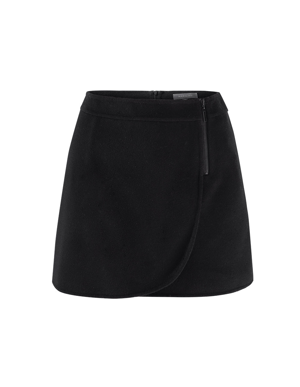 MARYLING Black slim mini skirt