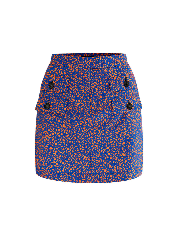 MARYLING Flap Pocket Mini Skirt