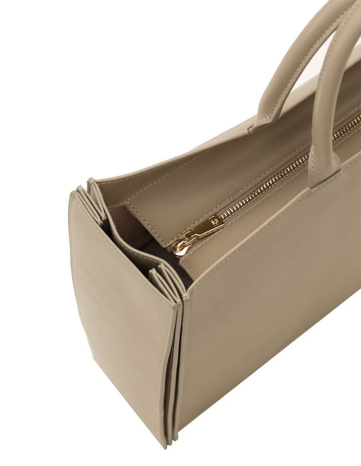 MARYLING Grained Calfskin Large Cabas Handbag