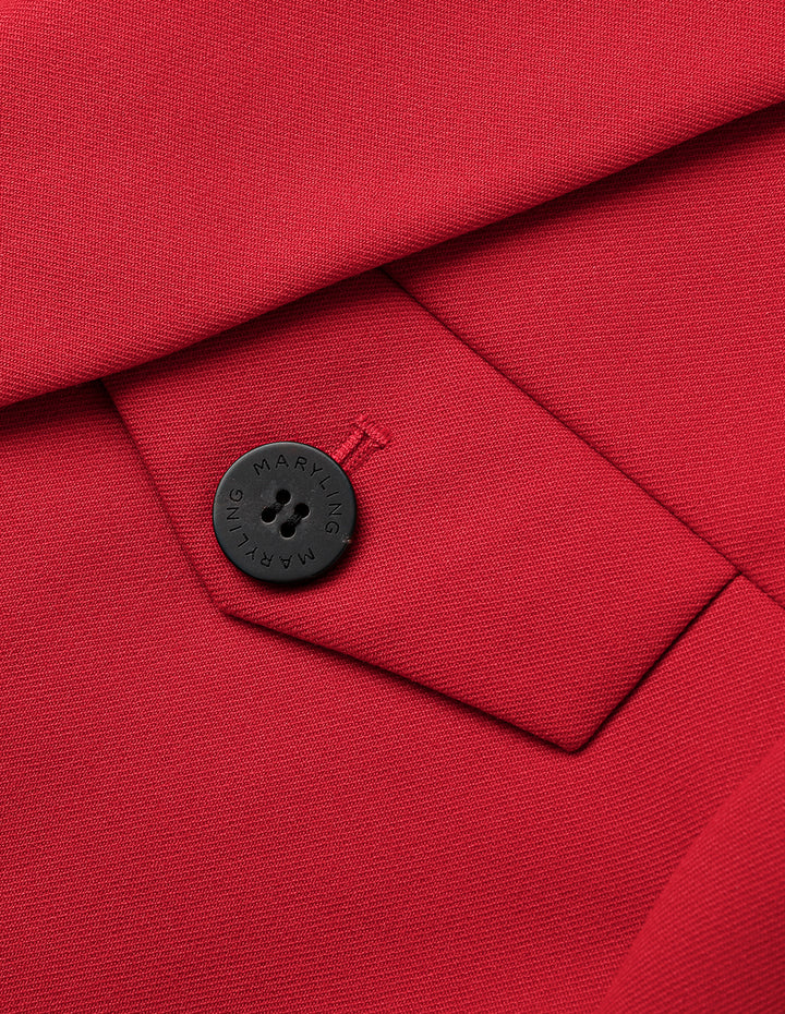 Maryling Red H Cropped Blazer
