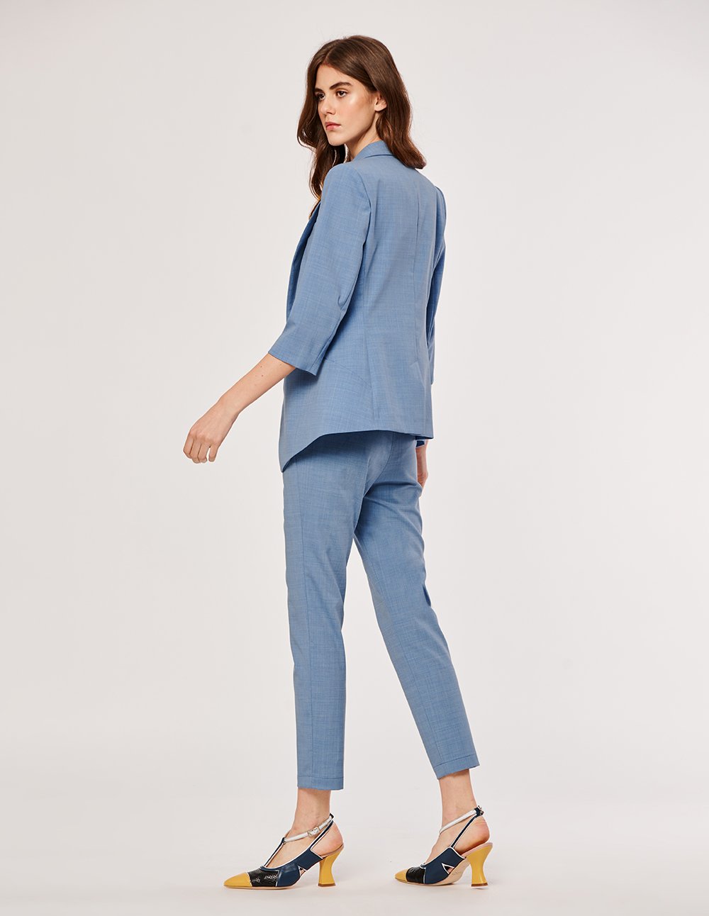 MARYLING Classic Crop Leg Slim Fit Trousers