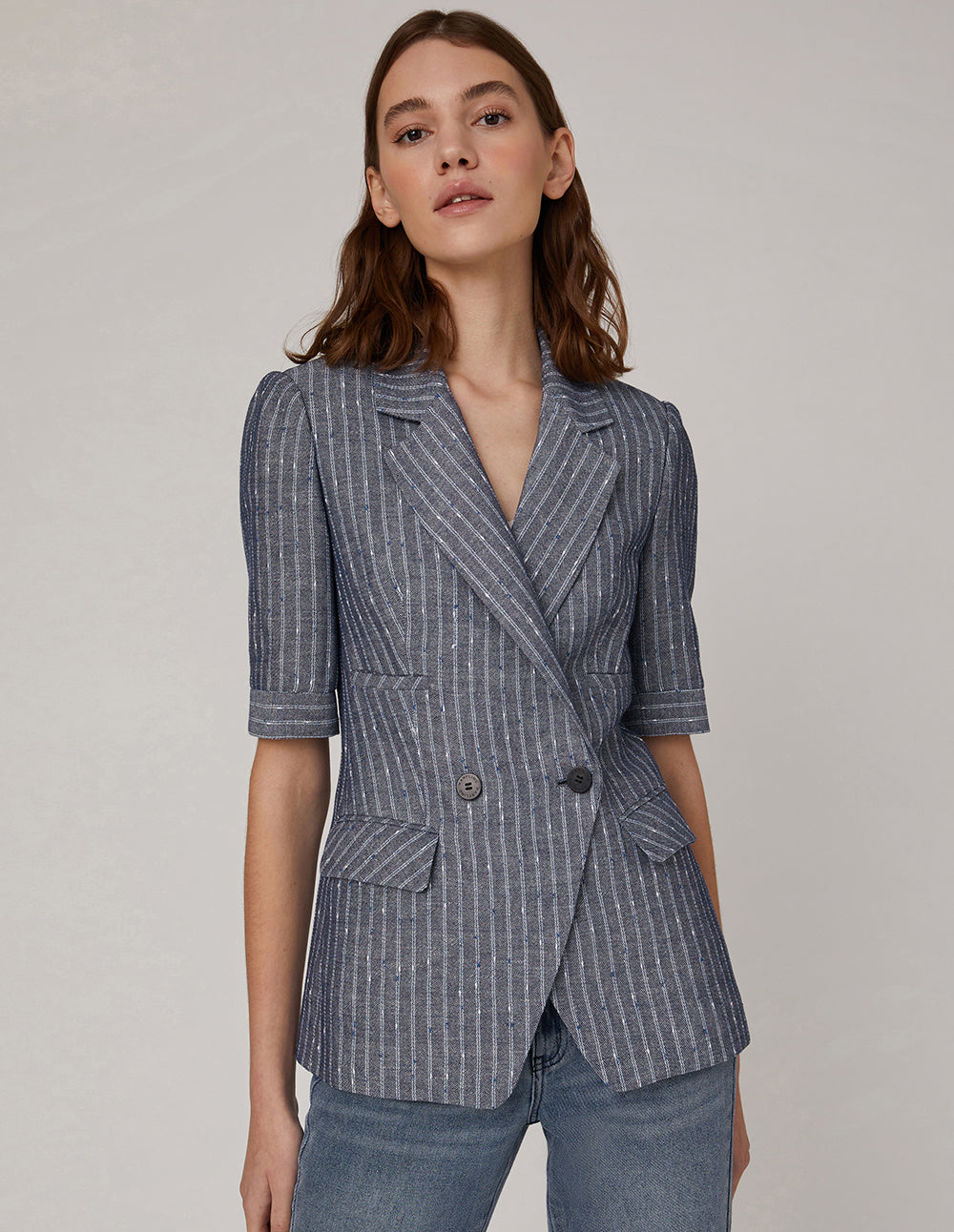 MARYLING Black buttons and mid-sleeve