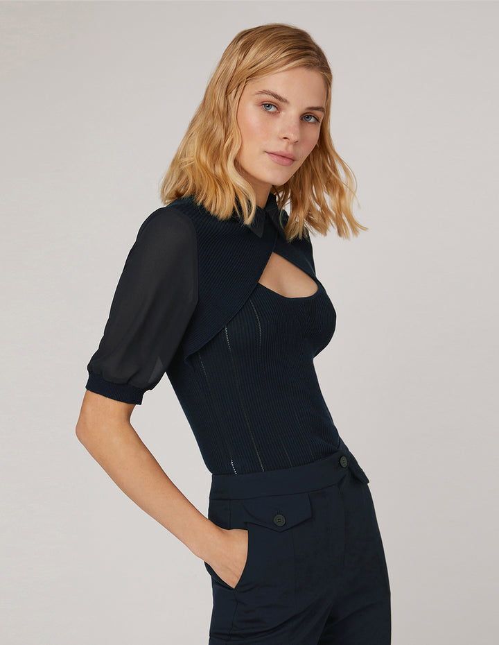 MARYLING Sexy slim fit knitted top