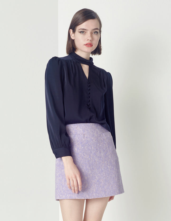 MARYLING Tweed Mini-Skirt