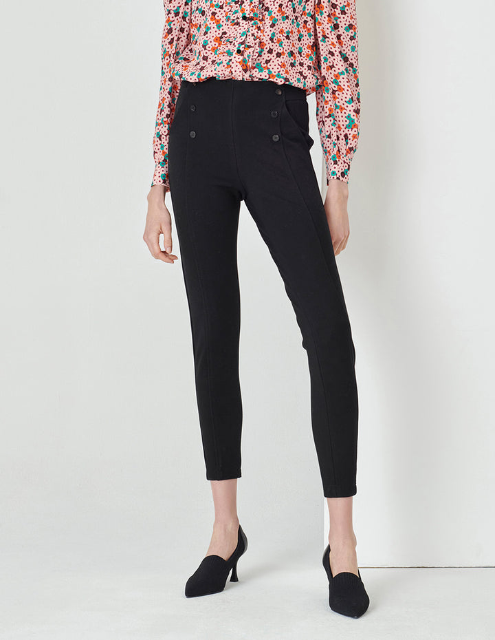 MARYLING  Black Stretch Skinny Pants
