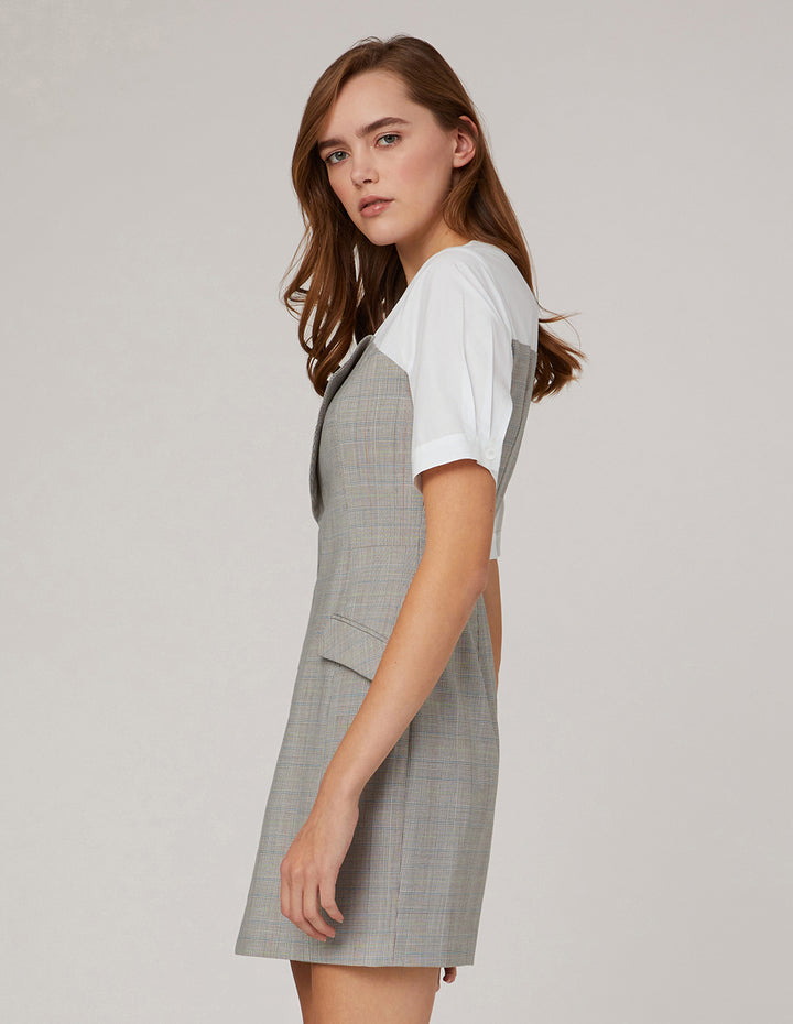 MARYLING Chest lapels contrast short sleeves