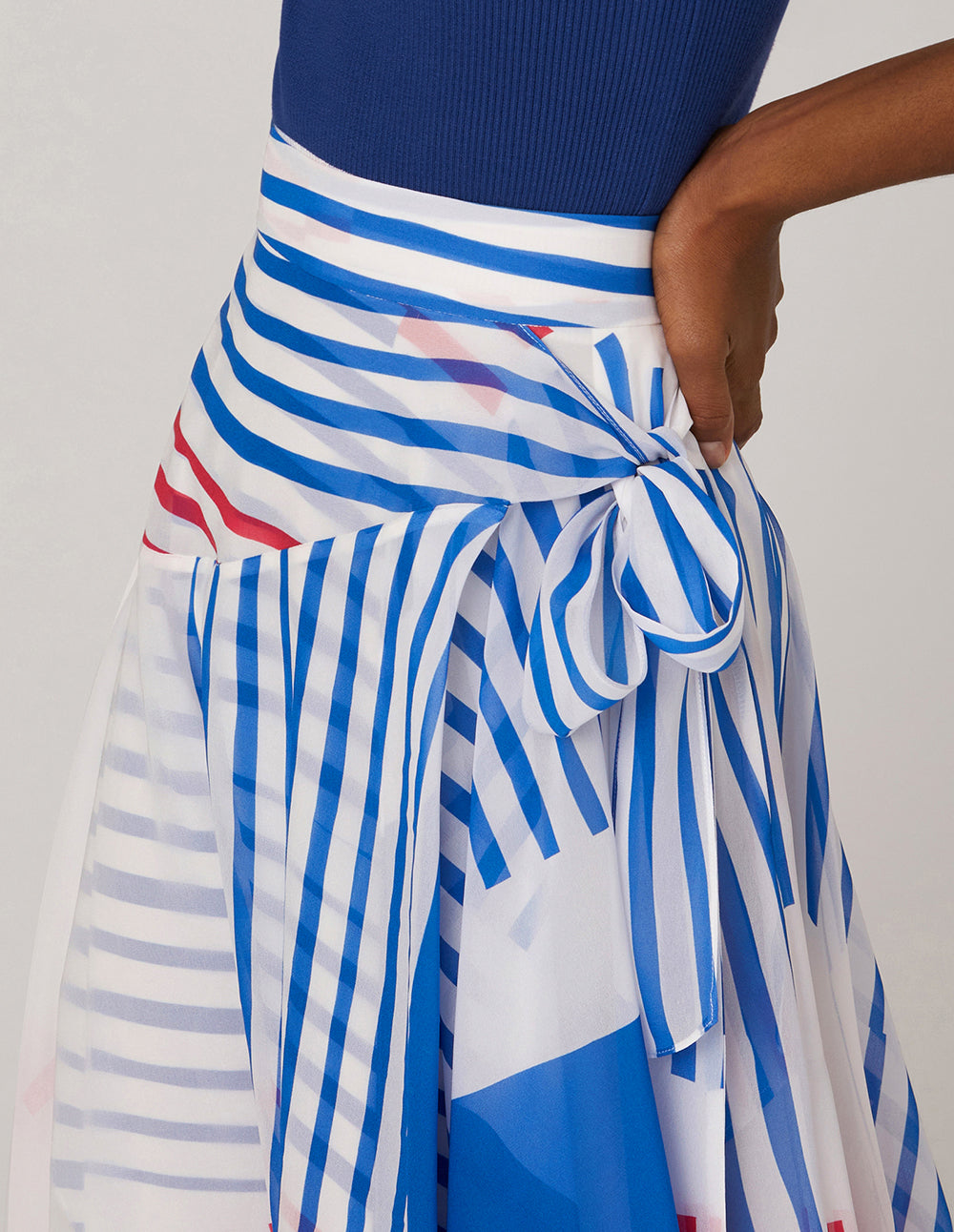 MARYLING Tie Waist Stacking Skirt