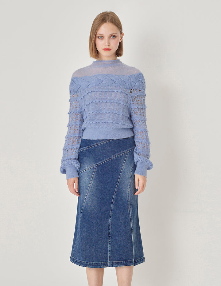 Maryling Violet Mohair Sweater