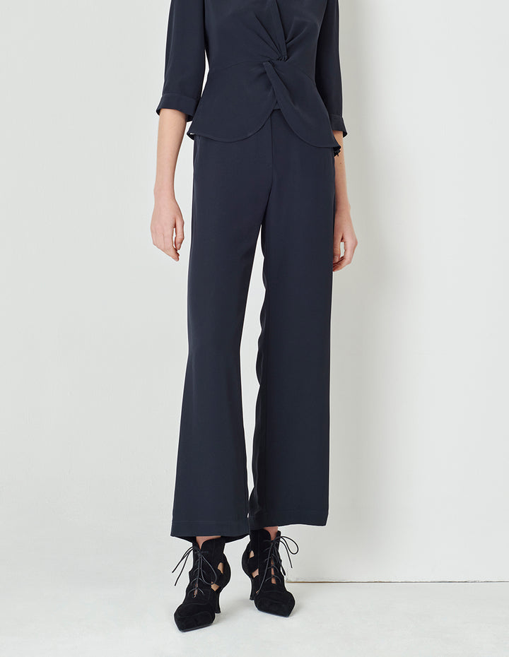 MARYLING Dark Blue Straight Wide Leg Pants