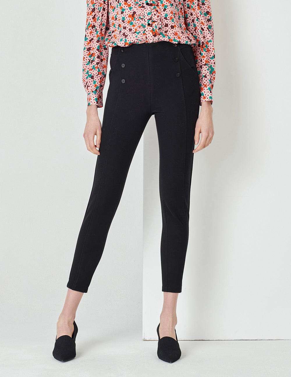 MARYLING  Black Stretch Skinny Pants