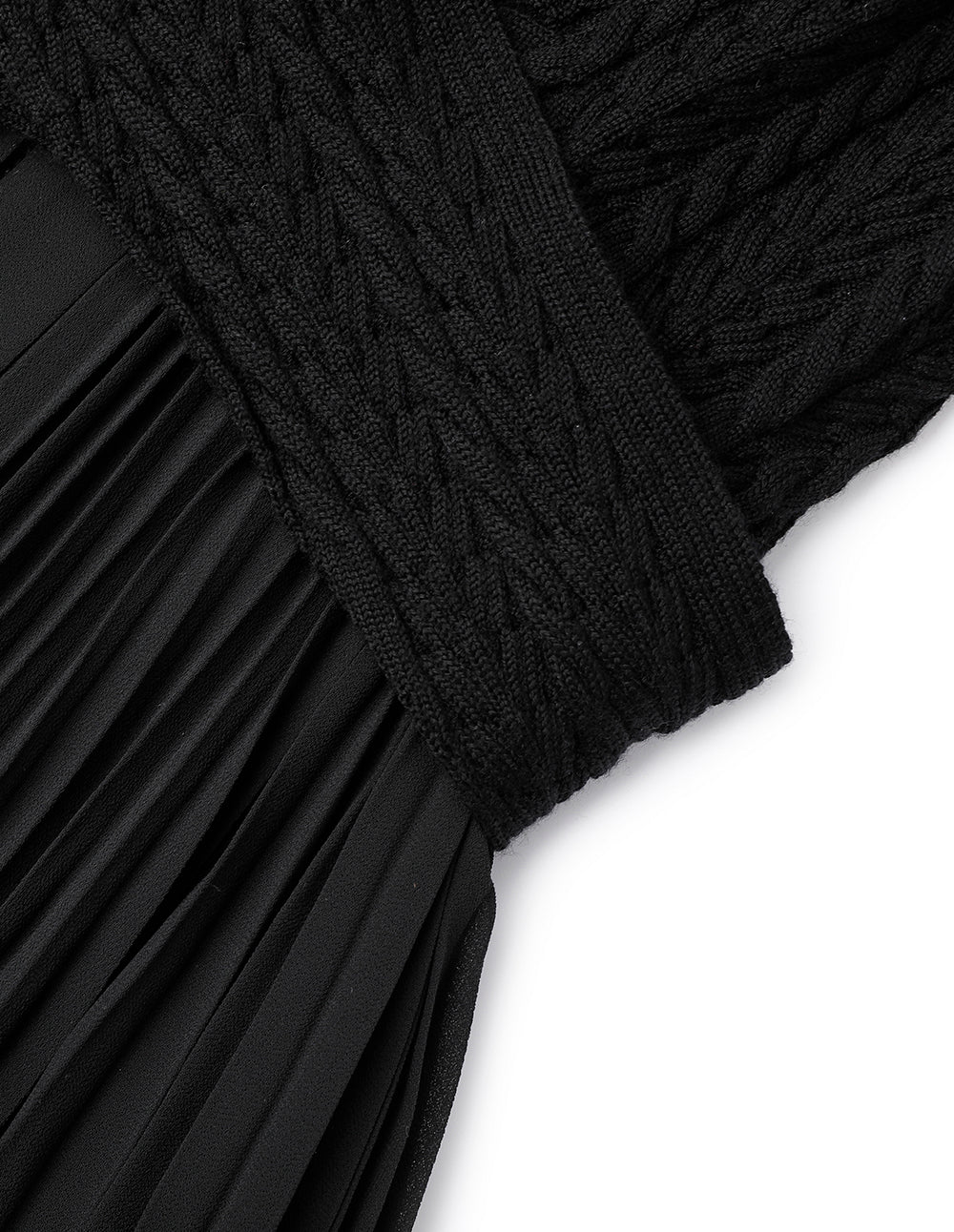 MARYLING Black Shirt Needle Dress