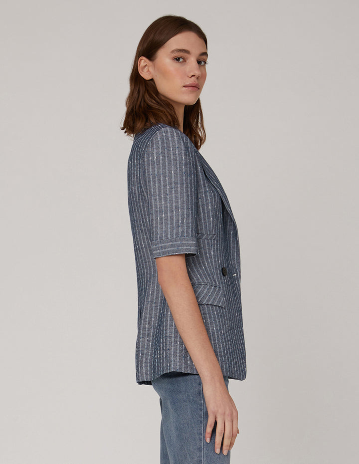 MARYLING Black buttons and mid-sleeve