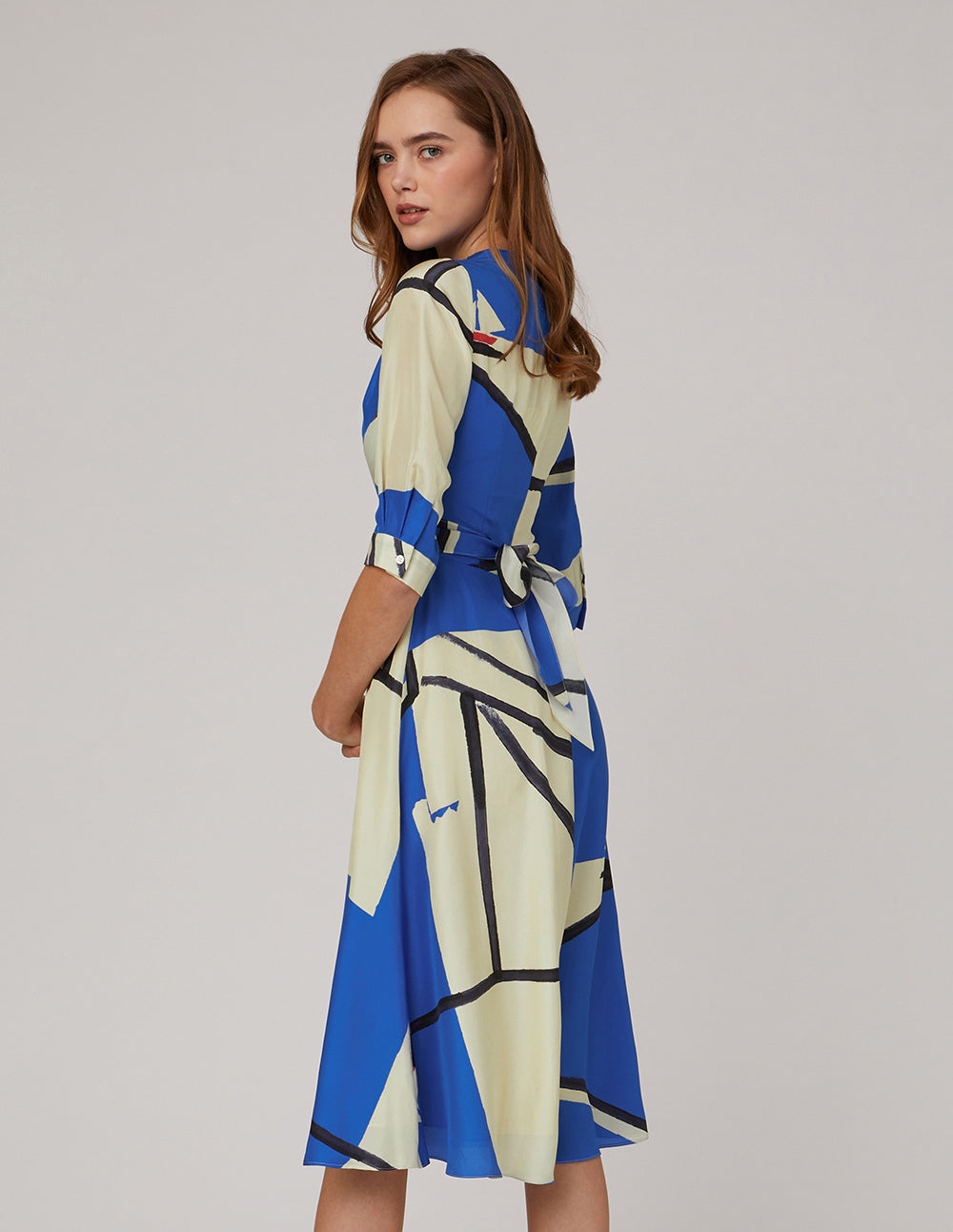 MARYLING V-neck slightly fishtail dress