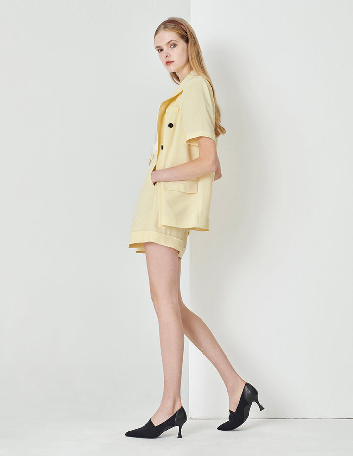 MARYLING Acetate Bermuda Shorts