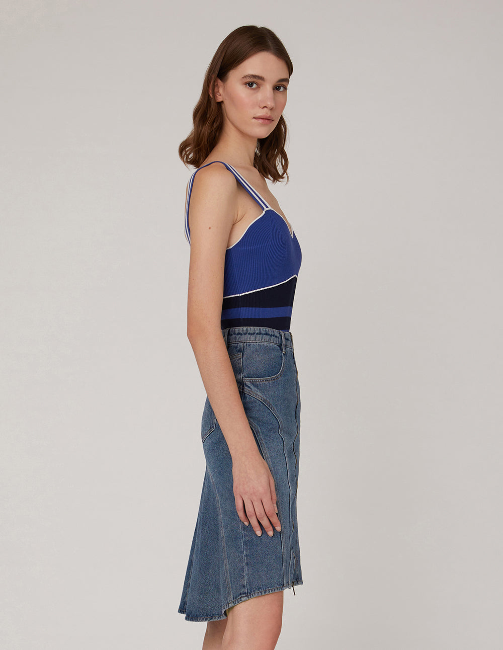 MARYLING metal zipper skirt