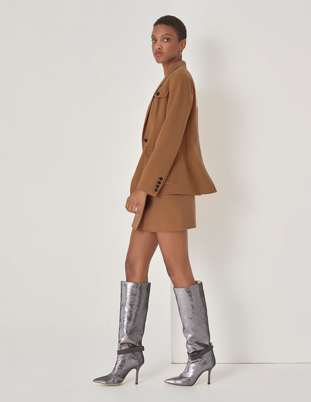 MARYLING Asymmetrical Pocket Mini Skirt