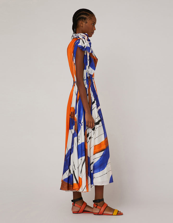 MARYLING Flared one-shoulder dress