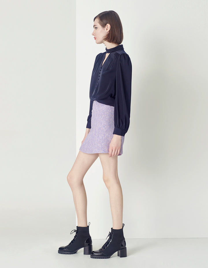 MARYLING Tweed Mini-Skirt